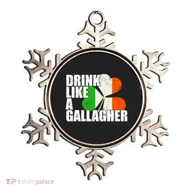 Drink Like A Gallagher Irish Clover Ornament