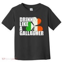 Drink Like A Gallagher Irish Clover Toddler T-Shirt thumb 0