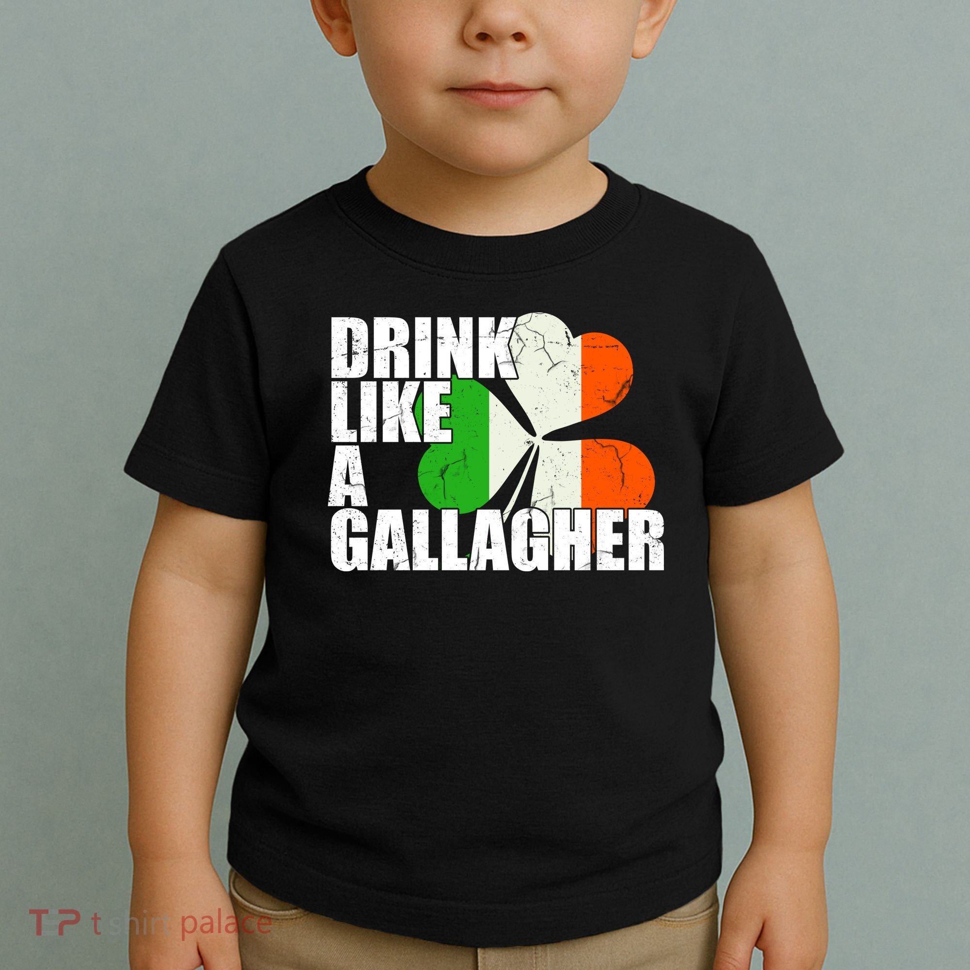Drink Like A Gallagher Irish Clover Toddler T-Shirt