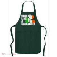 Drink Like A Gallagher Irish Clover Apron thumb 0