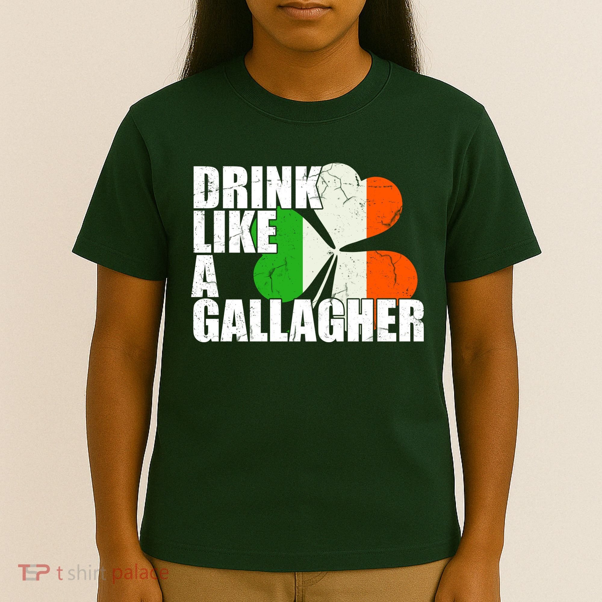 Drink Like A Gallagher Irish Clover T-Shirt
