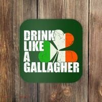 Drink Like A Gallagher Irish Clover Coaster thumb 0