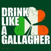 Drink Like A Gallagher Irish Clover Coaster thumb 2