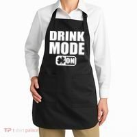Drink Mode On Funny St. Patrick's Day Apron thumb 2