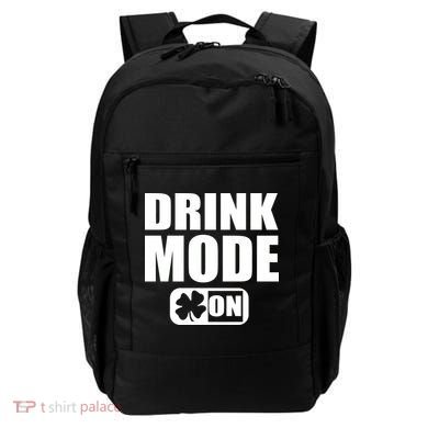 Drink Mode On Funny St. Patrick's Day Backpack