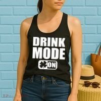 Drink Mode On Funny St. Patrick's Day Women's Tank Top thumb 2
