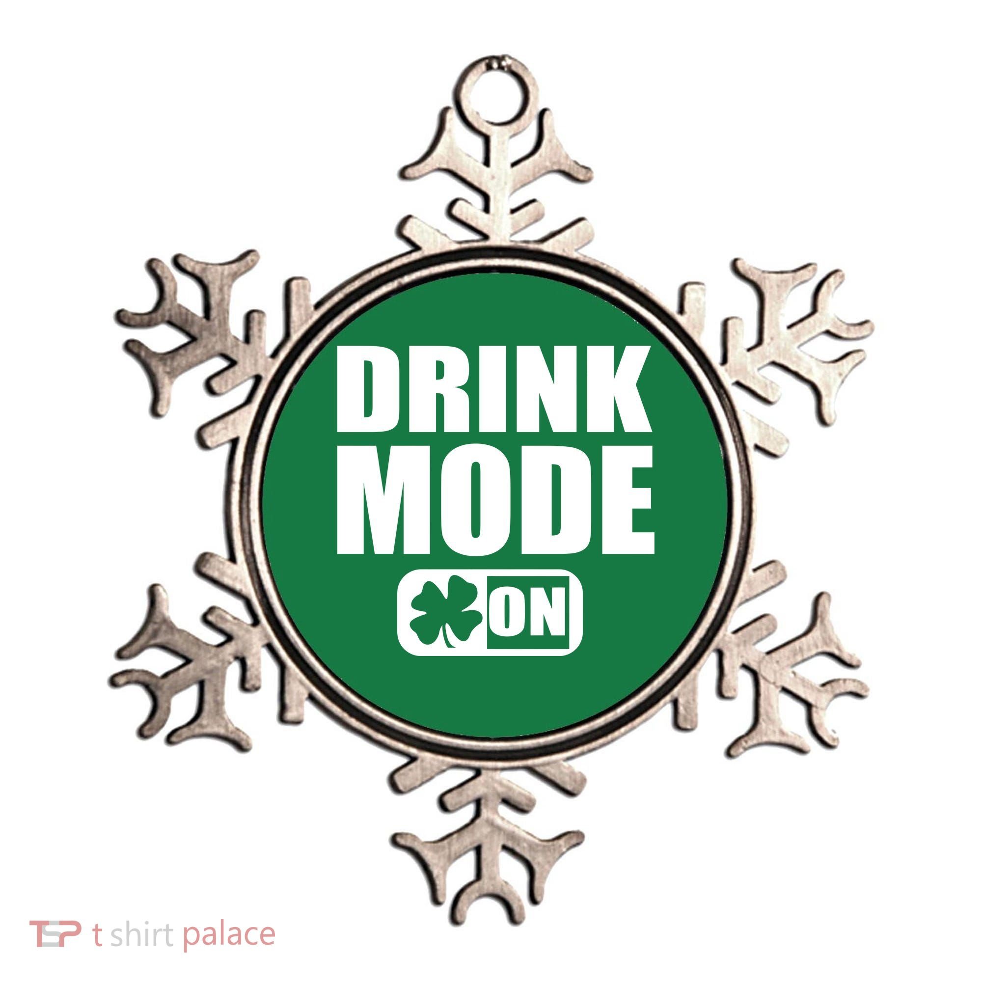 Drink Mode On Funny St. Patrick's Day Ornament