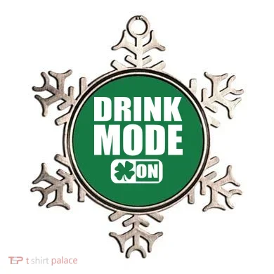 Drink Mode On Funny St. Patrick's Day Ornament
