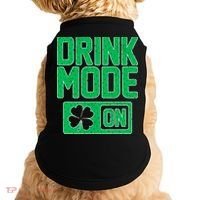 Drink Mode On Irish Clover Doggie Tank thumb 0