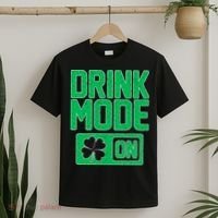 Drink Mode On Irish Clover T-Shirt thumb 2