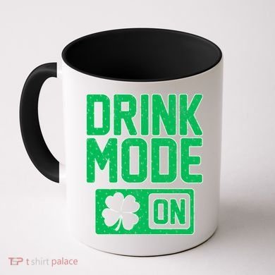 Drink Mode On Irish Clover Coffee Mug