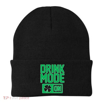 Drink Mode On Irish Clover Beanie