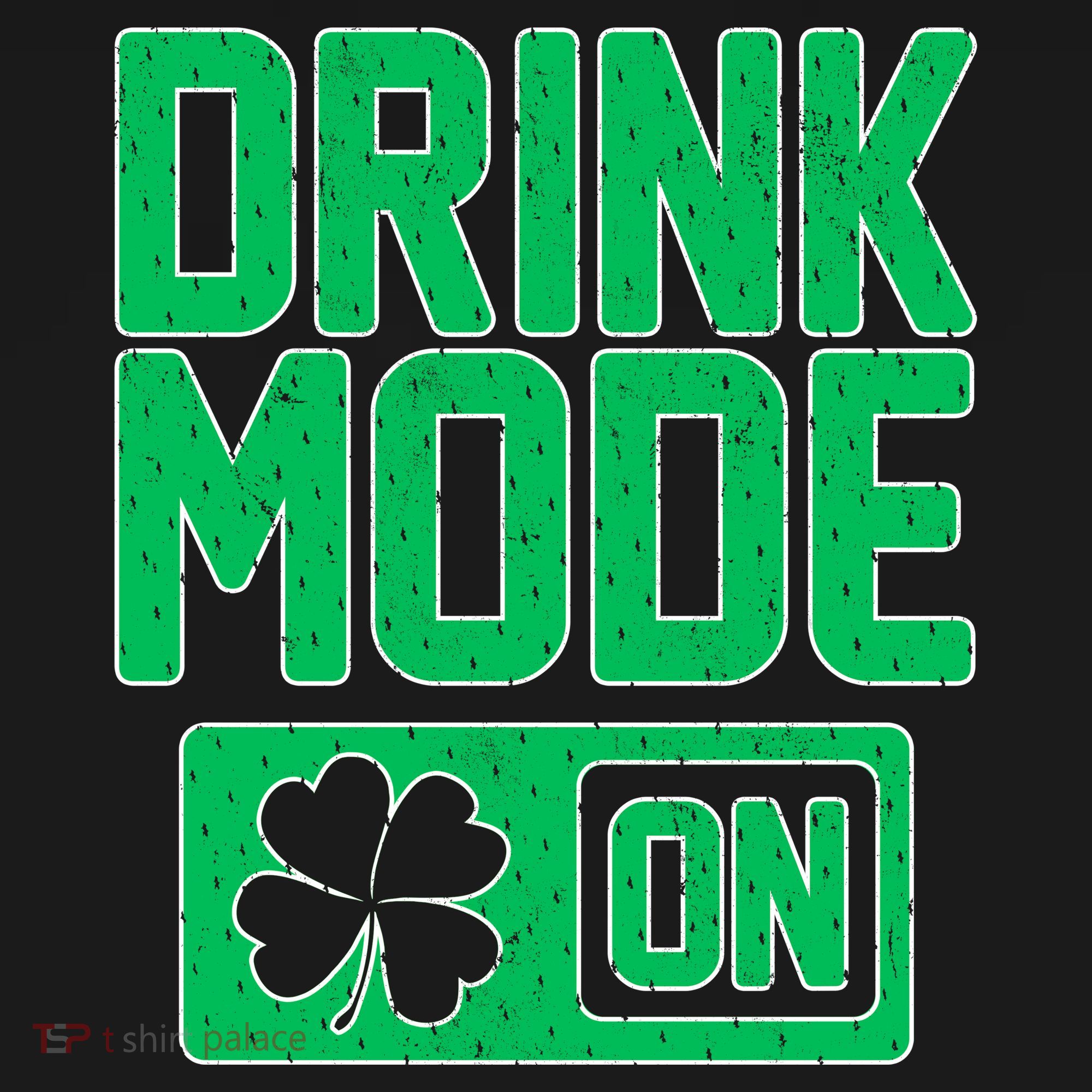 Drink Mode On Irish Clover Polo