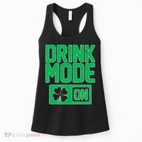 Drink Mode On Irish Clover Women's Tank Top thumb 0