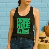 Drink Mode On Irish Clover Women's Tank Top thumb 2