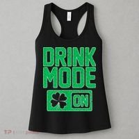 Drink Mode On Irish Clover Women's Tank Top thumb 3