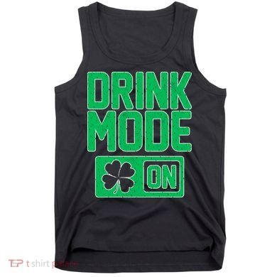 Drink Mode On Irish Clover Tank Top