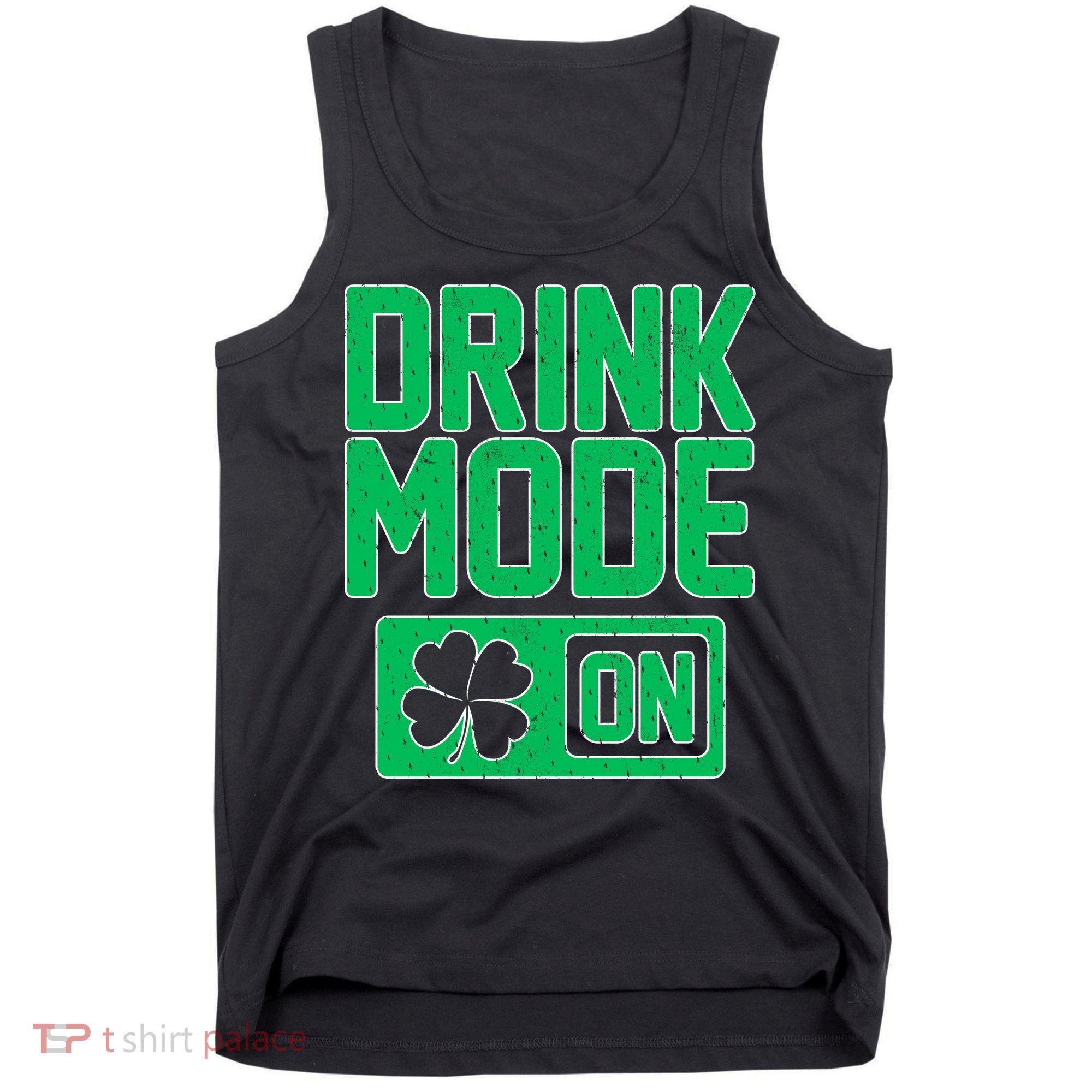 Drink Mode On Irish Clover Tank Top