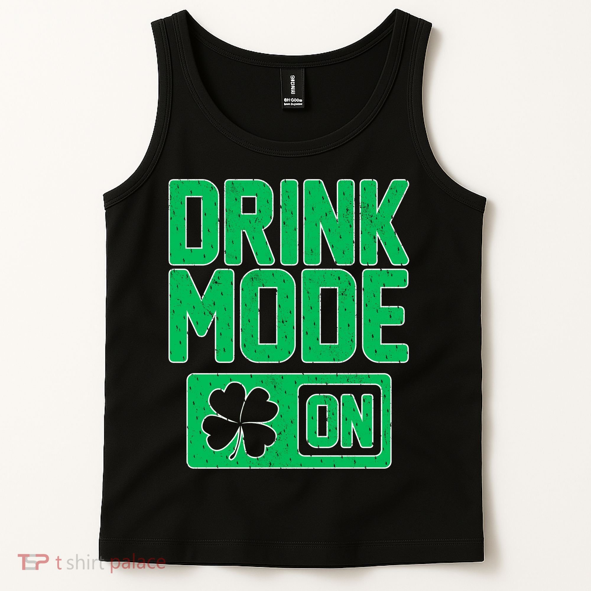 Drink Mode On Irish Clover Tank Top