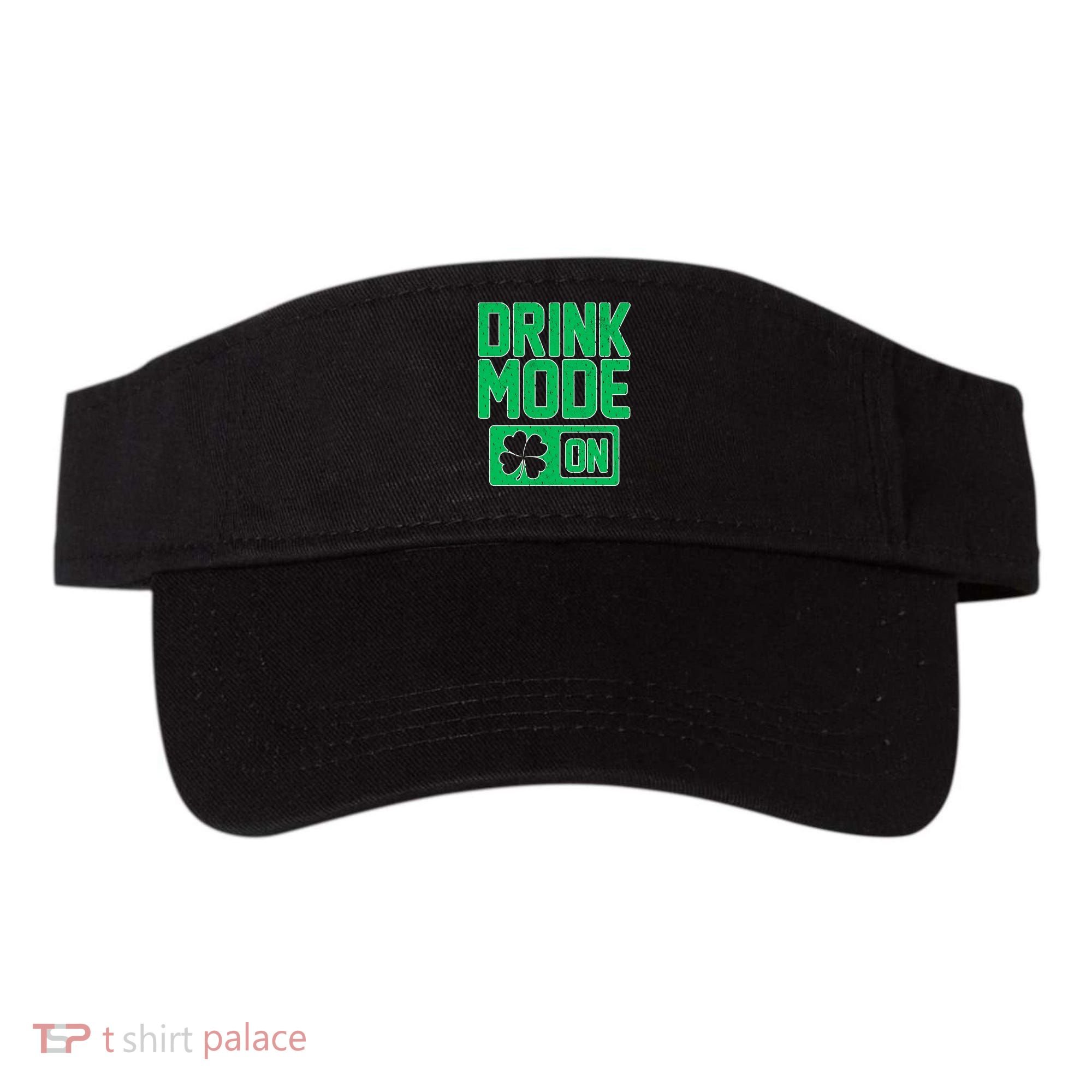 Drink Mode On Irish Clover Visor
