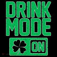 Drink Mode On Irish Clover Kids Hoodie thumb 5