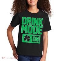Drink Mode On Irish Clover Kids T-Shirt thumb 2