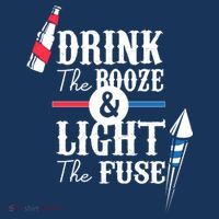 Drink The Booze Light The Fuse Mousepad thumb 1