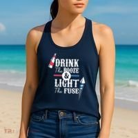 Drink The Booze Light The Fuse Women's Tank Top thumb 2