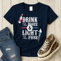 Drink The Booze Light The Fuse Women's T-Shirt thumb 3