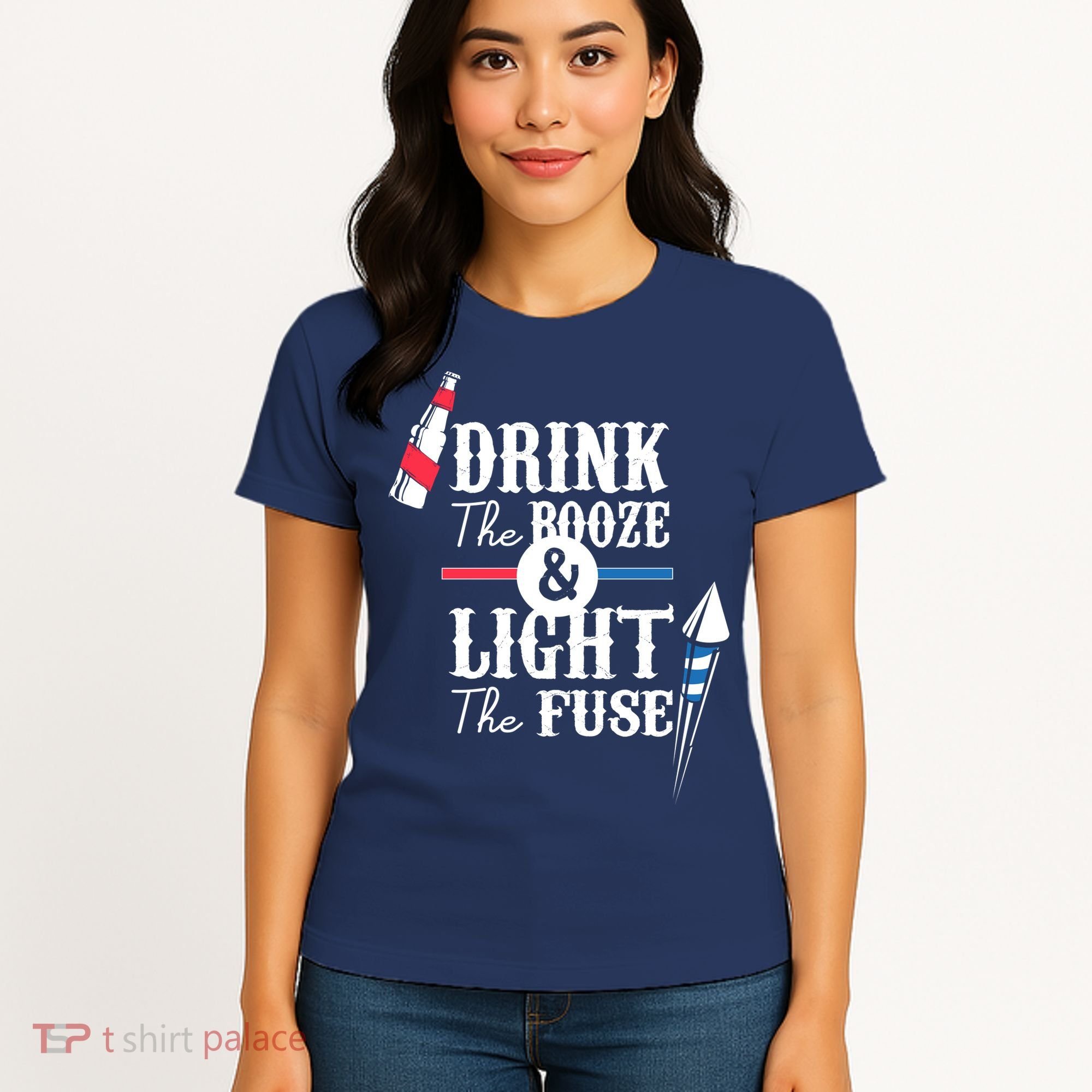 Drink The Booze Light The Fuse Women's T-Shirt