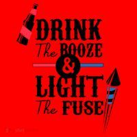 Drink The Booze Light The Fuse Santa Hat thumb 1