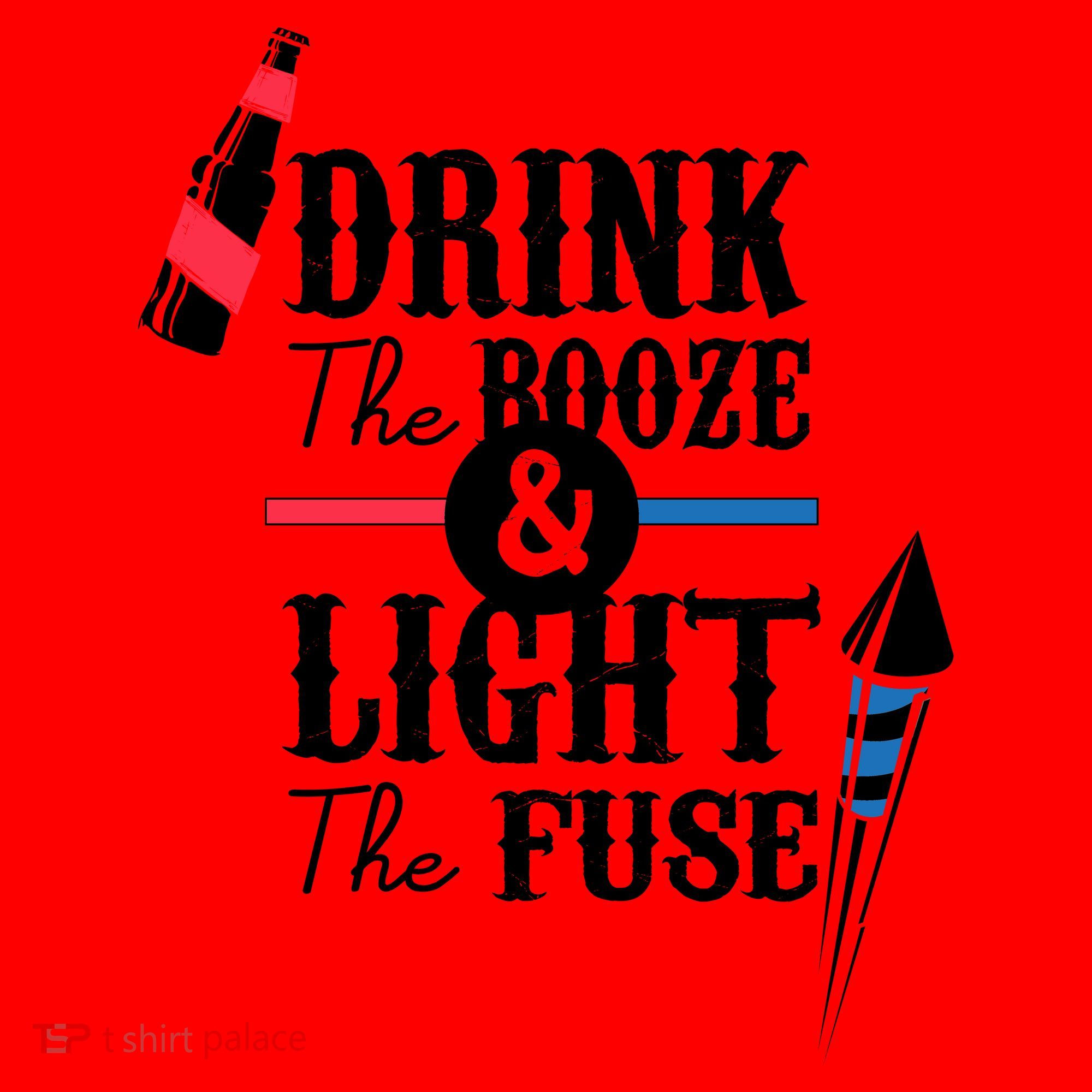 Drink The Booze Light The Fuse Santa Hat