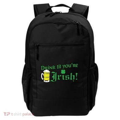 Drink Til' Your Irish Beer Pitcher St. Patrick's Day Backpack