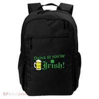 Drink Til' Your Irish Beer Pitcher St. Patrick's Day Backpack thumb 0