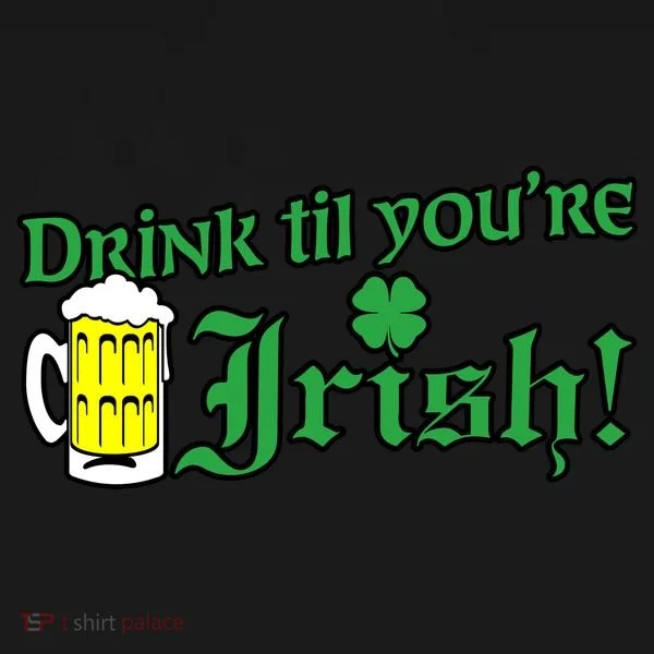 Drink Til' Your Irish Beer Pitcher St. Patrick's Day Bucket Hat