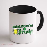 Drink Til' Your Irish Beer Pitcher St. Patrick's Day Coffee Mug thumb 1