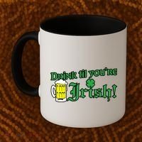 Drink Til' Your Irish Beer Pitcher St. Patrick's Day Coffee Mug thumb 2