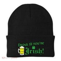 Drink Til' Your Irish Beer Pitcher St. Patrick's Day Beanie thumb 0