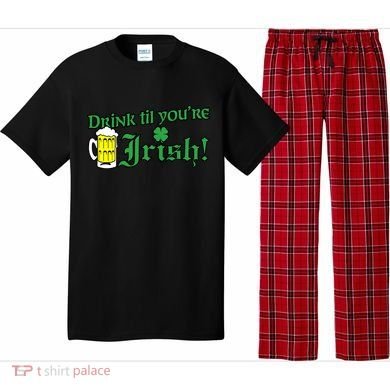Drink Til' Your Irish Beer Pitcher St. Patrick's Day Pajama Set