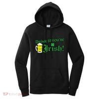 Drink Til' Your Irish Beer Pitcher St. Patrick's Day Women's Hoodie thumb 0
