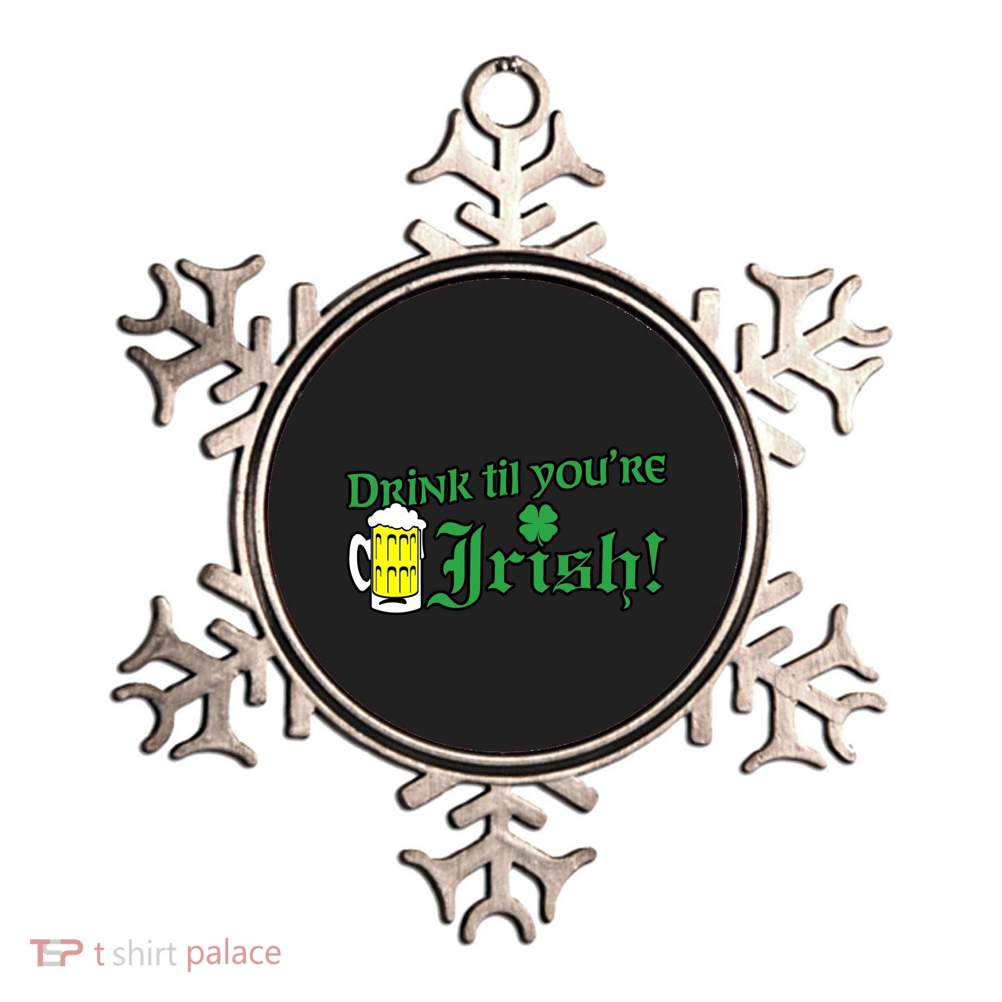 Drink Til' Your Irish Beer Pitcher St. Patrick's Day Ornament