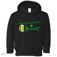 Drink Til' Your Irish Beer Pitcher St. Patrick's Day Toddler Hoodie thumb 0