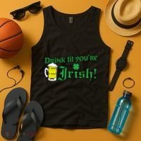 Drink Til' Your Irish Beer Pitcher St. Patrick's Day Tank Top thumb 4