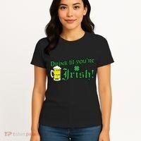 Drink Til' Your Irish Beer Pitcher St. Patrick's Day Women's T-Shirt thumb 4
