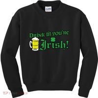 Drink Til' Your Irish Beer Pitcher St. Patrick's Day Kids Sweatshirt thumb 0