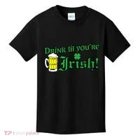 Drink Til' Your Irish Beer Pitcher St. Patrick's Day Kids T-Shirt thumb 0
