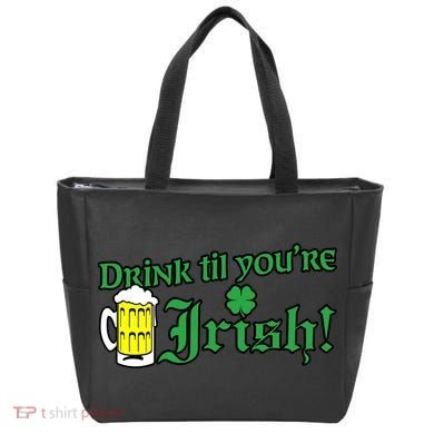 Drink Til' Your Irish Beer Pitcher St. Patrick's Day Bag