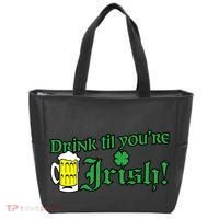 Drink Til' Your Irish Beer Pitcher St. Patrick's Day Tote Bag thumb 0