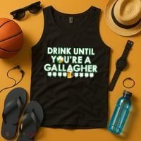 Drink Until You Are A Gallagher Funny St. Patrick's Day Tank Top thumb 4