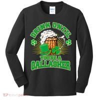 Drink Until You're A Gallagher Kids Long Sleeve Shirt thumb 0